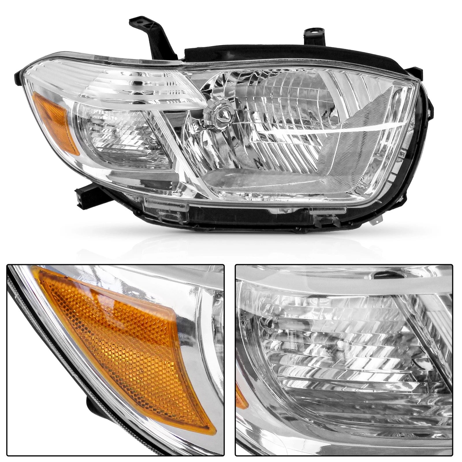 Pair Headlights for Toyota Highlander (2008-2010)