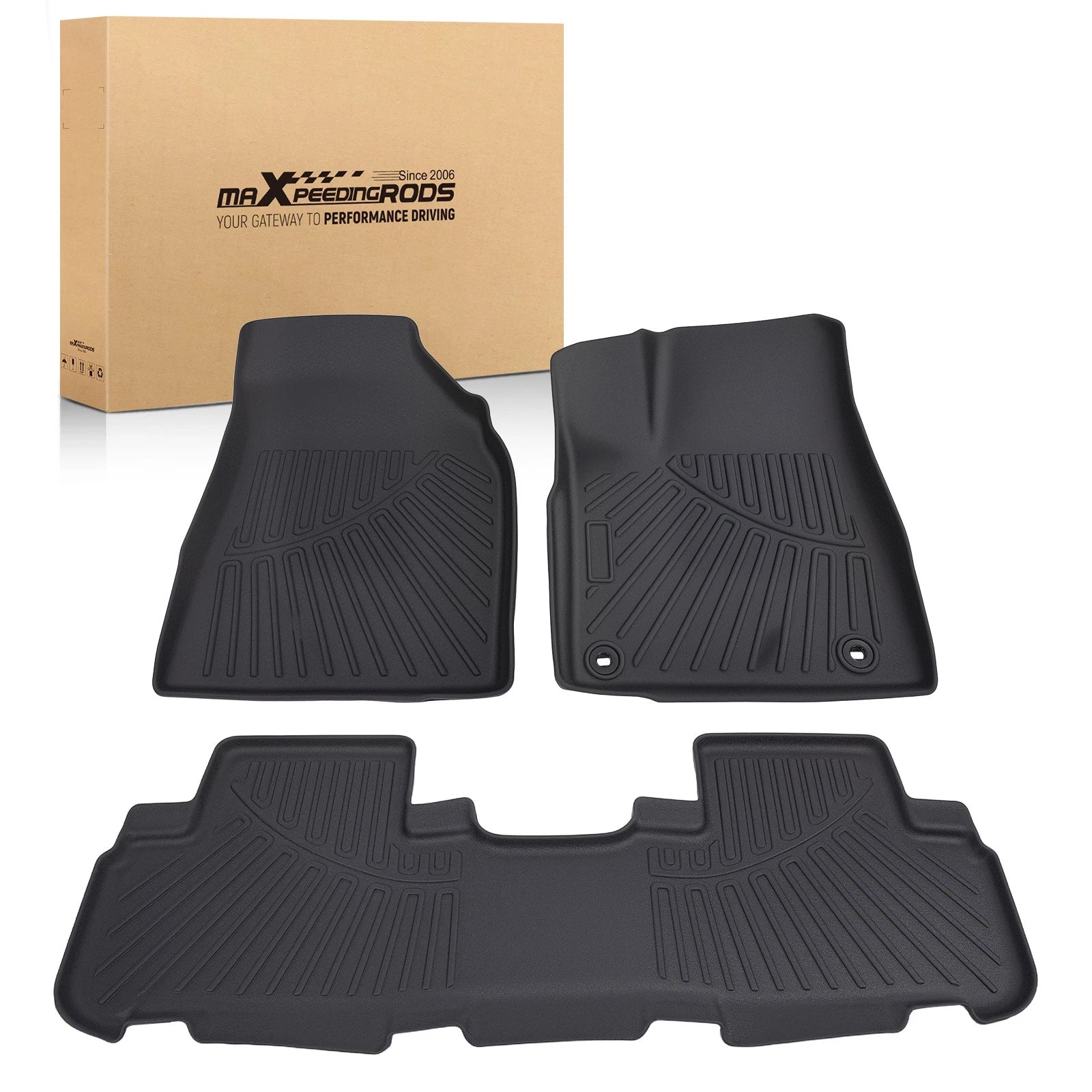 TPE Carpet Floor Mats for Toyota Highlander (2014–2019) Front Rear All Weather