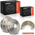 Brake Drums + Ceramic Brake Shoes for Hyundai Accent (2006–2007)