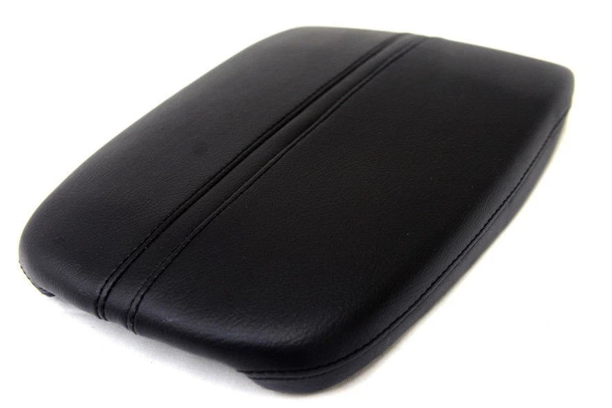 Center Console Lid Armrest Cover for Acura TLX (2015–2020) Black Synthetic Leather