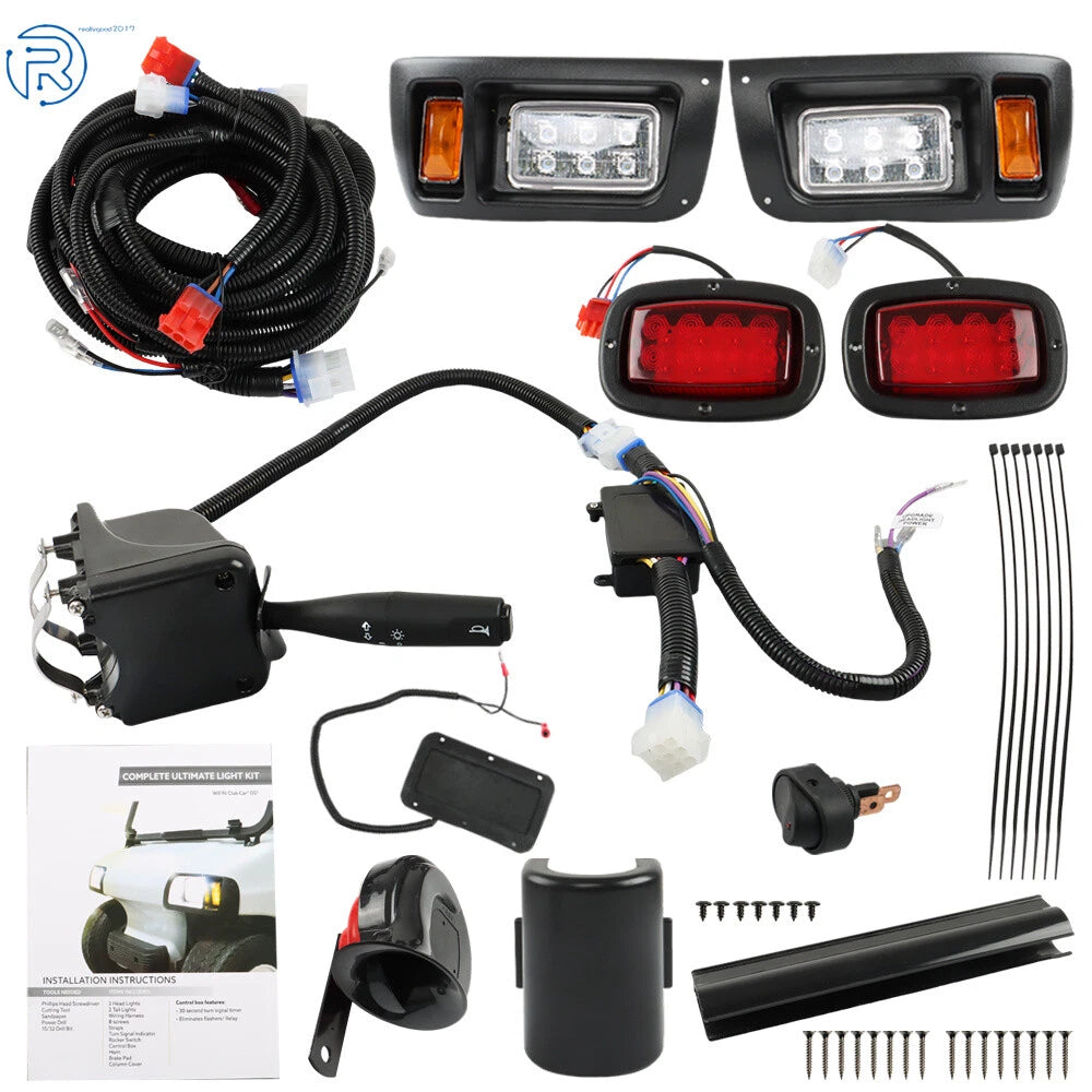 LED Headlight & Taillight Kit for Club Car DS (1993–Present)