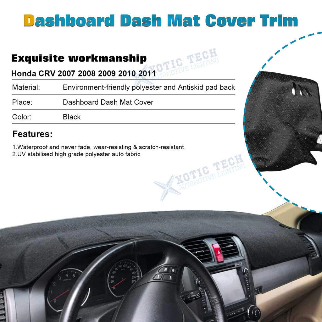 DashMat Non-Slip Dashboard Mat for Honda CR-V (2007-2011)