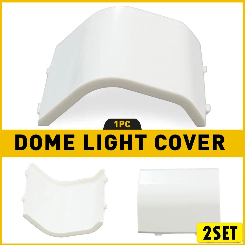 Set of 2 Dome Ceiling Light Lens Covers for Ford F150 Bronco (1980–1996)