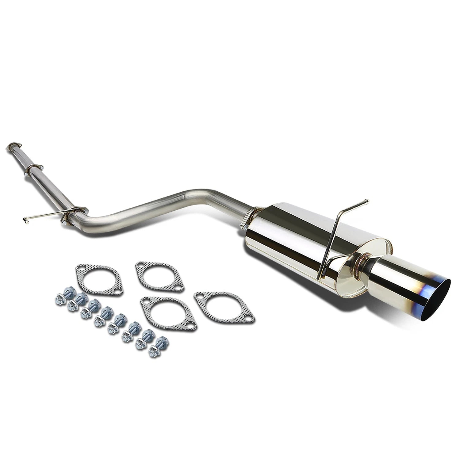 4" Burnt Muffler Tip Racing Catback Exhaust System for Eclipse 4G (2006–2009)