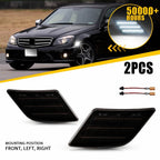 White LED Side Marker Lamps for Mercedes Benz W204 C250 C300 C350 (2008–2011)