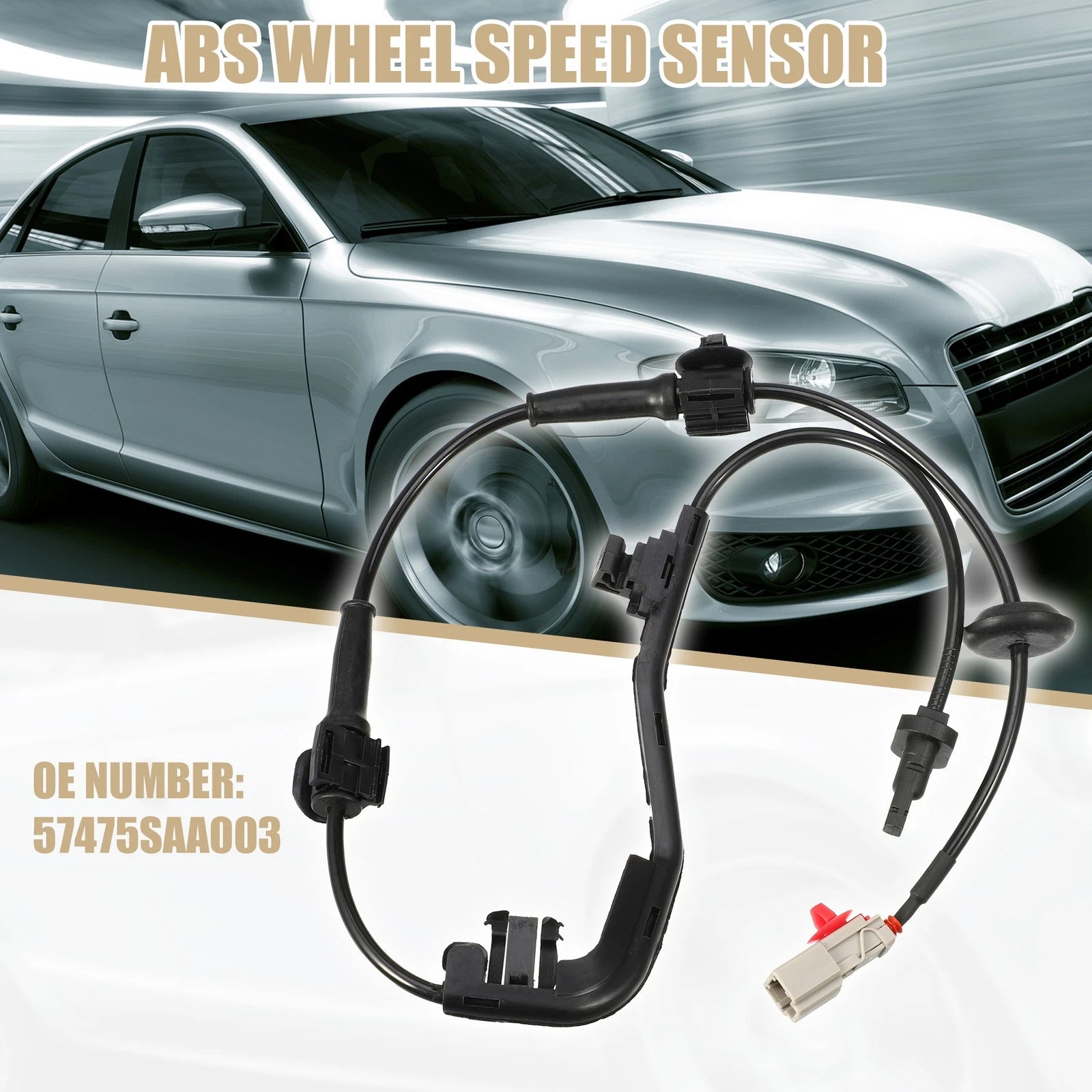 1pcs ABS Wheel Speed Sensor for Honda City (2003–2008) No.57475SAA003