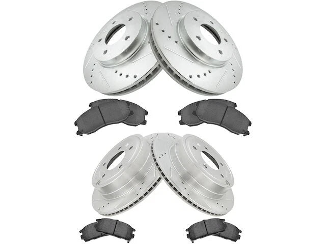 Front and Rear Brake Pad and Rotor Kit for Suzuki XL7 (2007–2009) CD737GV
