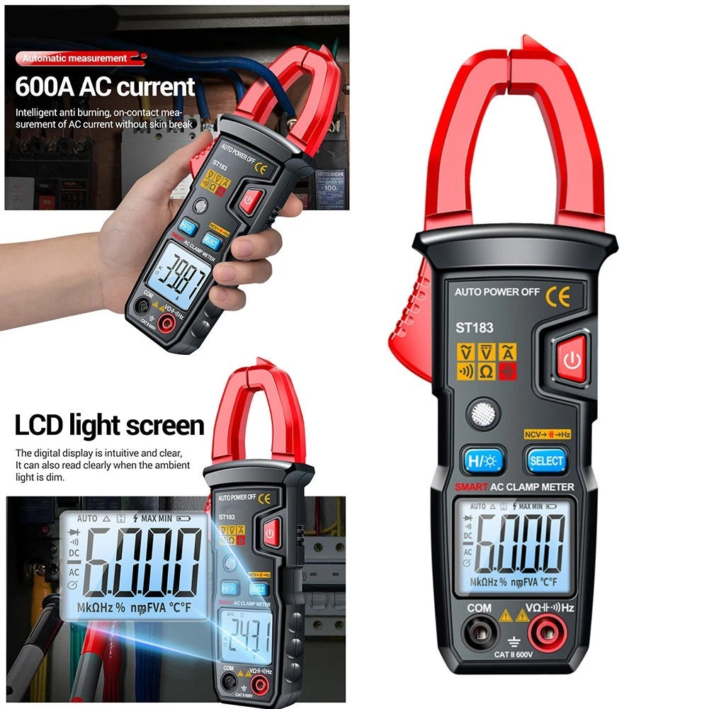 ACDC Clamp Multimeter ST183 for Electrical Tasks