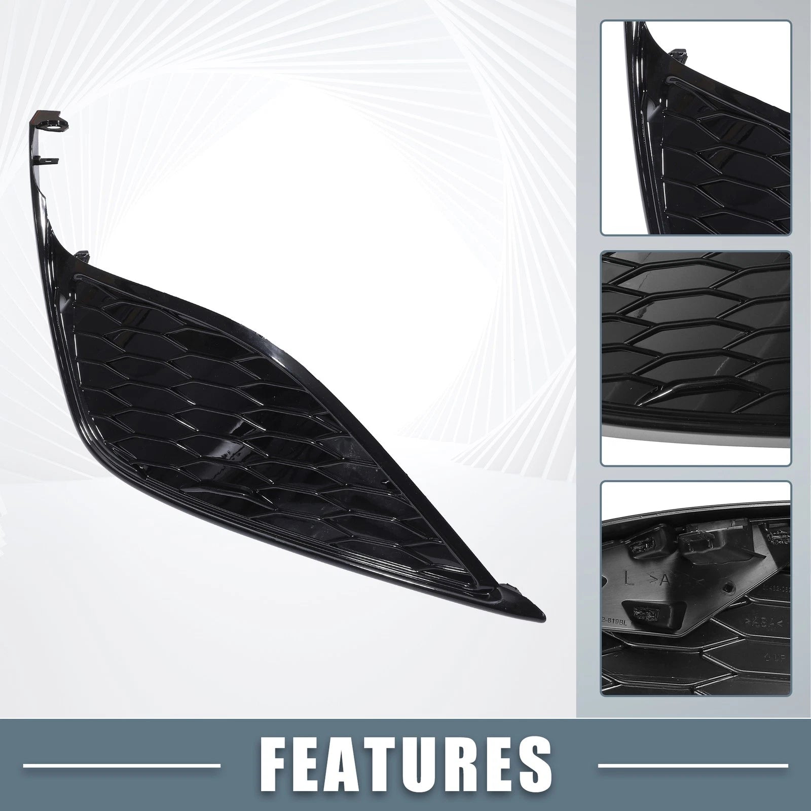 Set of 2 Fog Light Grille Cover Trim for Toyota Camry SE XSE 