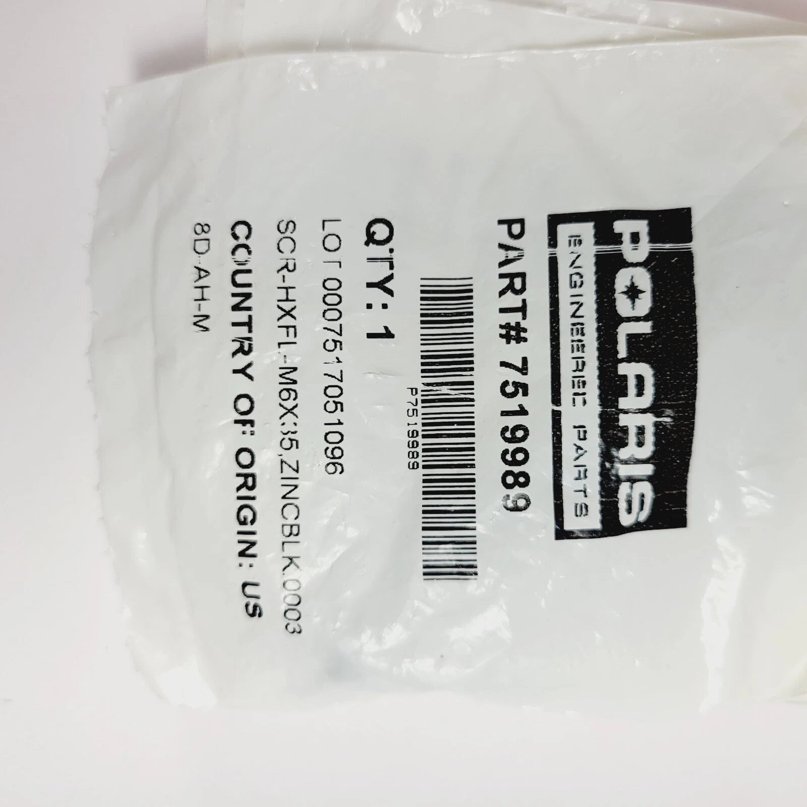 Screw M6X:35 for Polaris (2010–2023) - Part Number 7519989