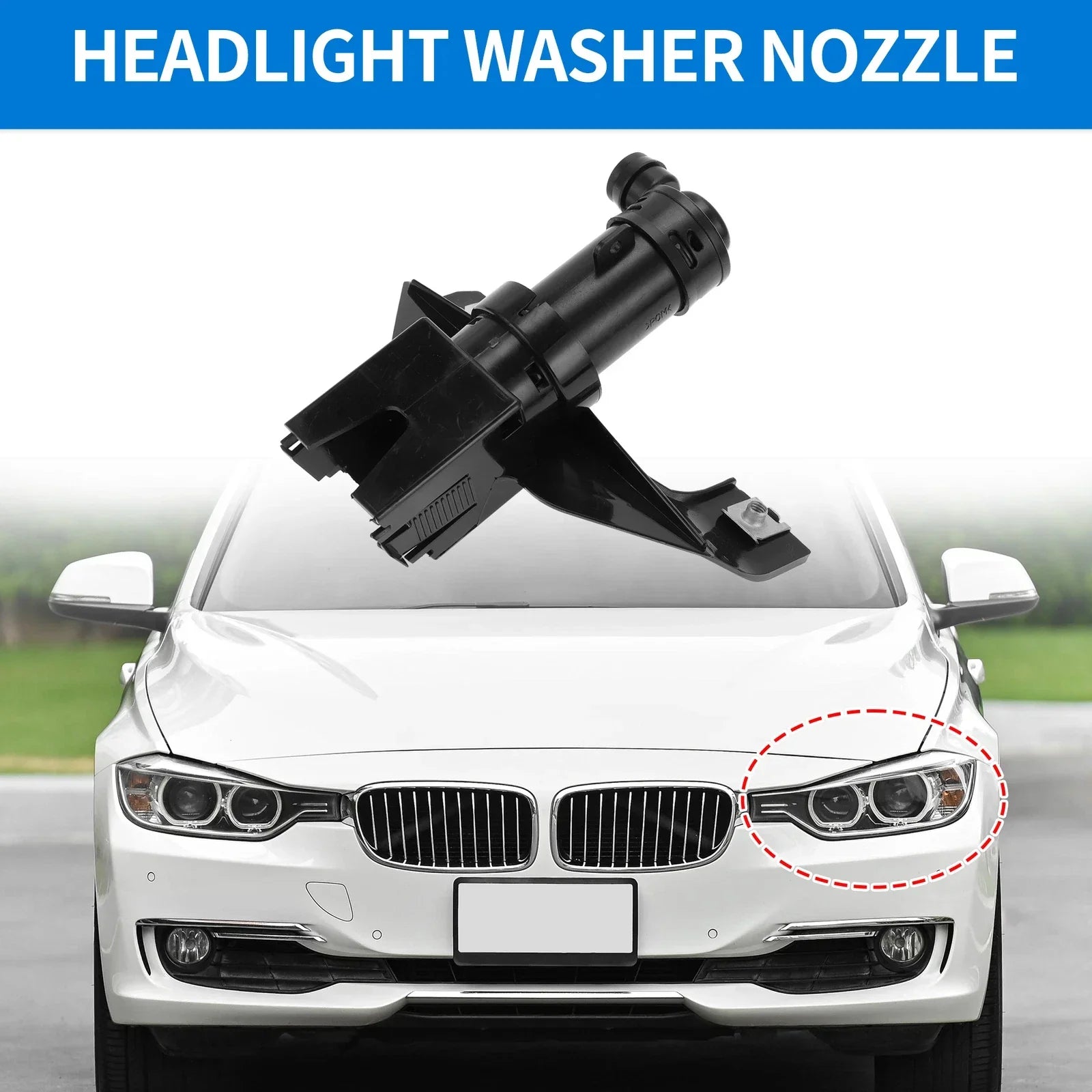 Front Driver Side Headlight Washer Nozzle for Lexus RX330 RX350 (2004-2006)