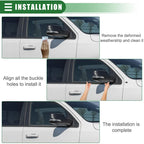 Front Right Door Window Belt Weatherstrip for Dodge Ram 1500 (2009-2010)