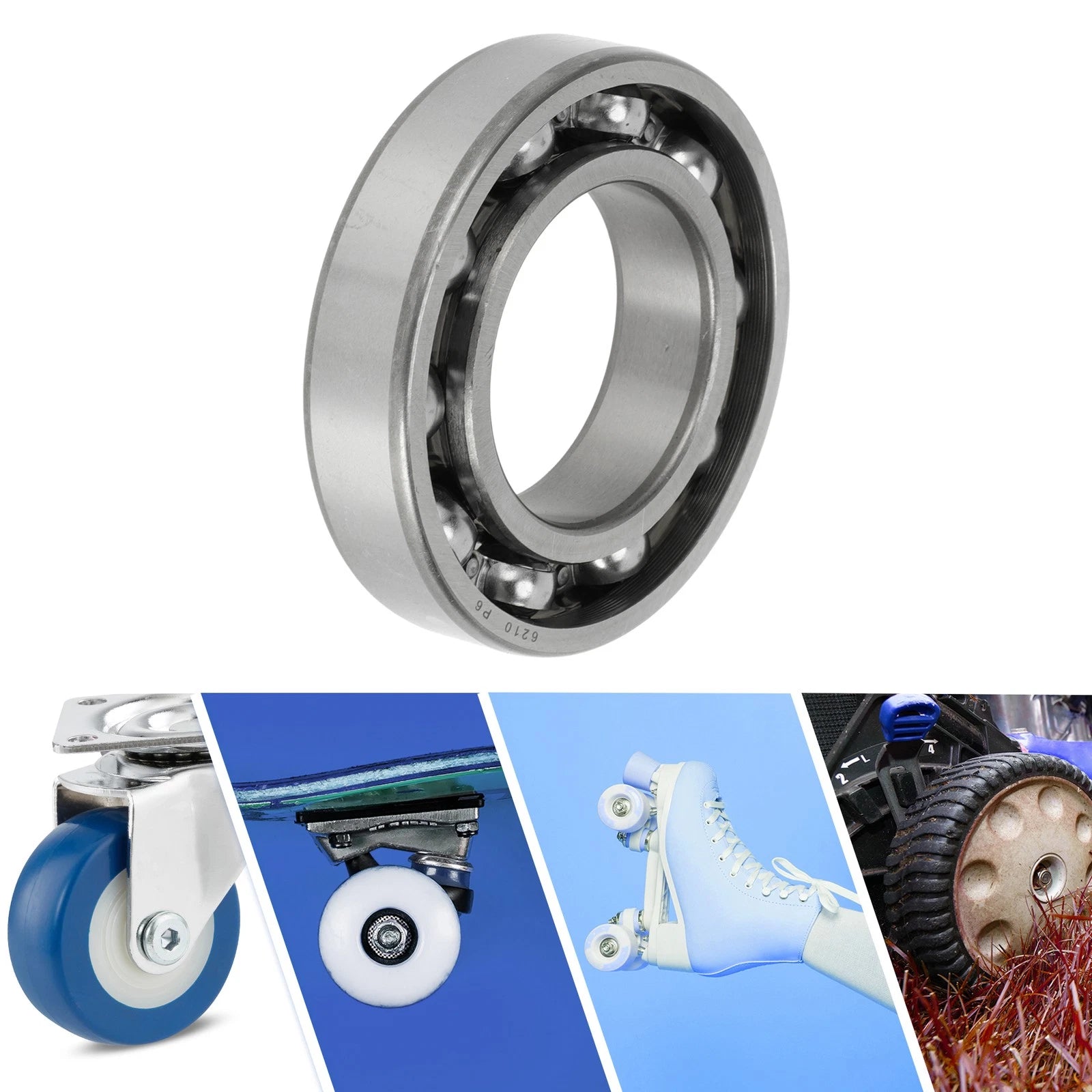 6210 Deep Groove Ball Bearing for Scooter Skateboard Wheel (50x90x20mm)