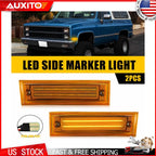 LED Front Side Marker Light for Chevrolet C10 C20 C30 Blazer (1981–1991)