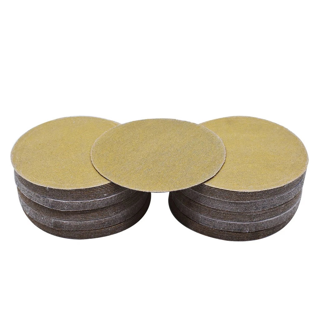 100 Pack 5 Inch Hook Loop Sanding Discs 80 Grit for Universal Use