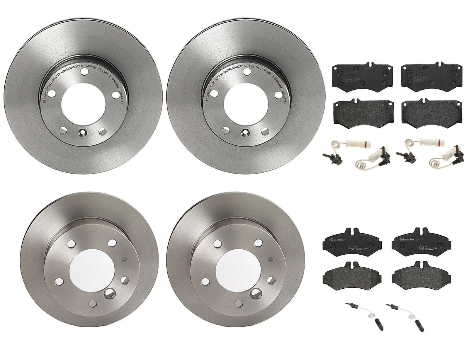 Brembo Brake Kit with Disc Rotors & Pads for MB W463 G Class (1990–2023)