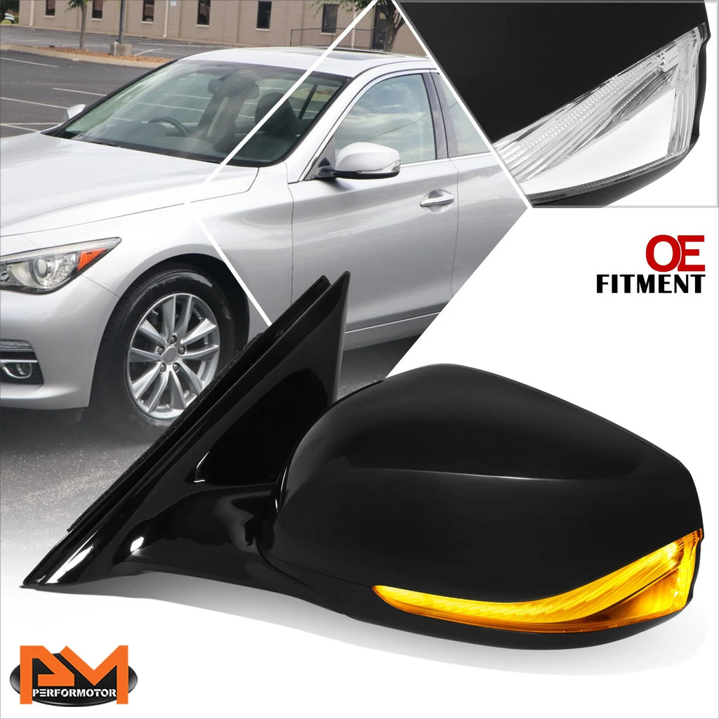 Power Heated Signal Side Rear View Mirror for Infiniti Q50 (2014–2021)