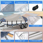 Waterproof Boat Cover for V-Hull Runabouts (20'–22')