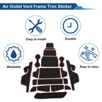19 Pcs Non-Slip Mat for Ford Ranger (2023–2025) PVC Red