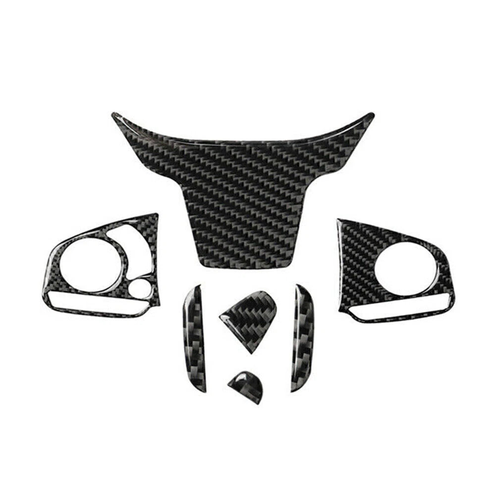 4Pcs Carbon Fiber Inner Steering Wheel Trim for Honda Civic (2016–2019)
