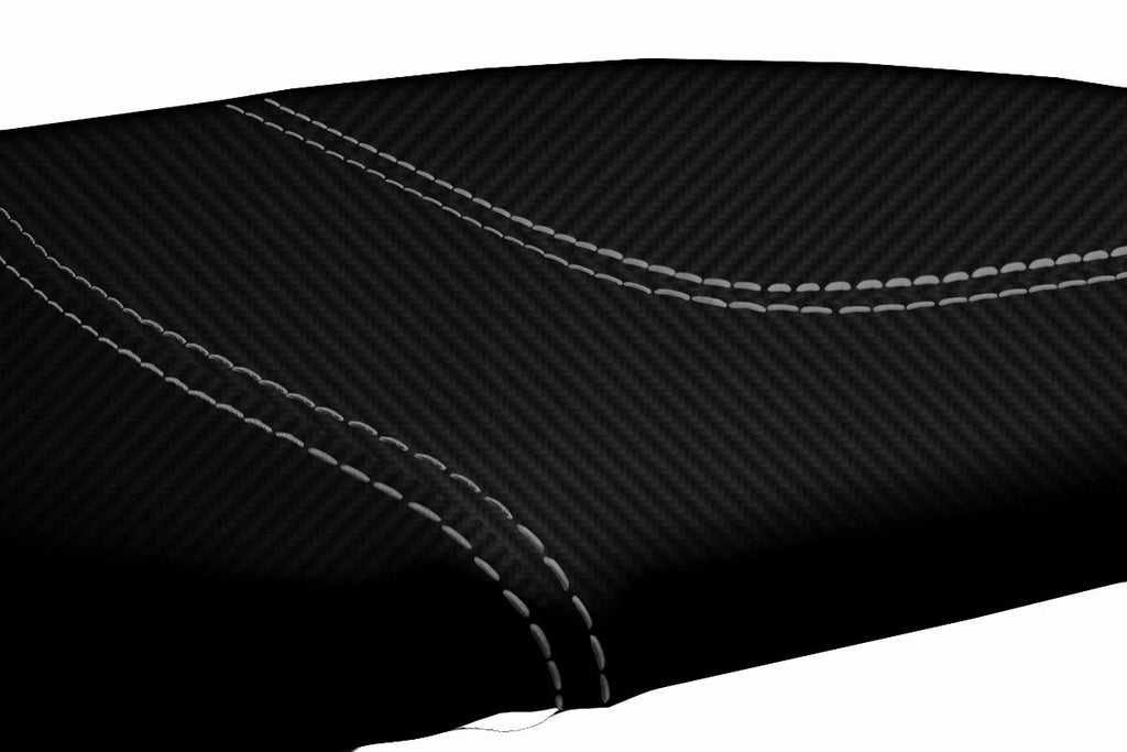 Carbon Fiber Console Lid Armrest Cover for Ford F150 Lariat (1997–2003)