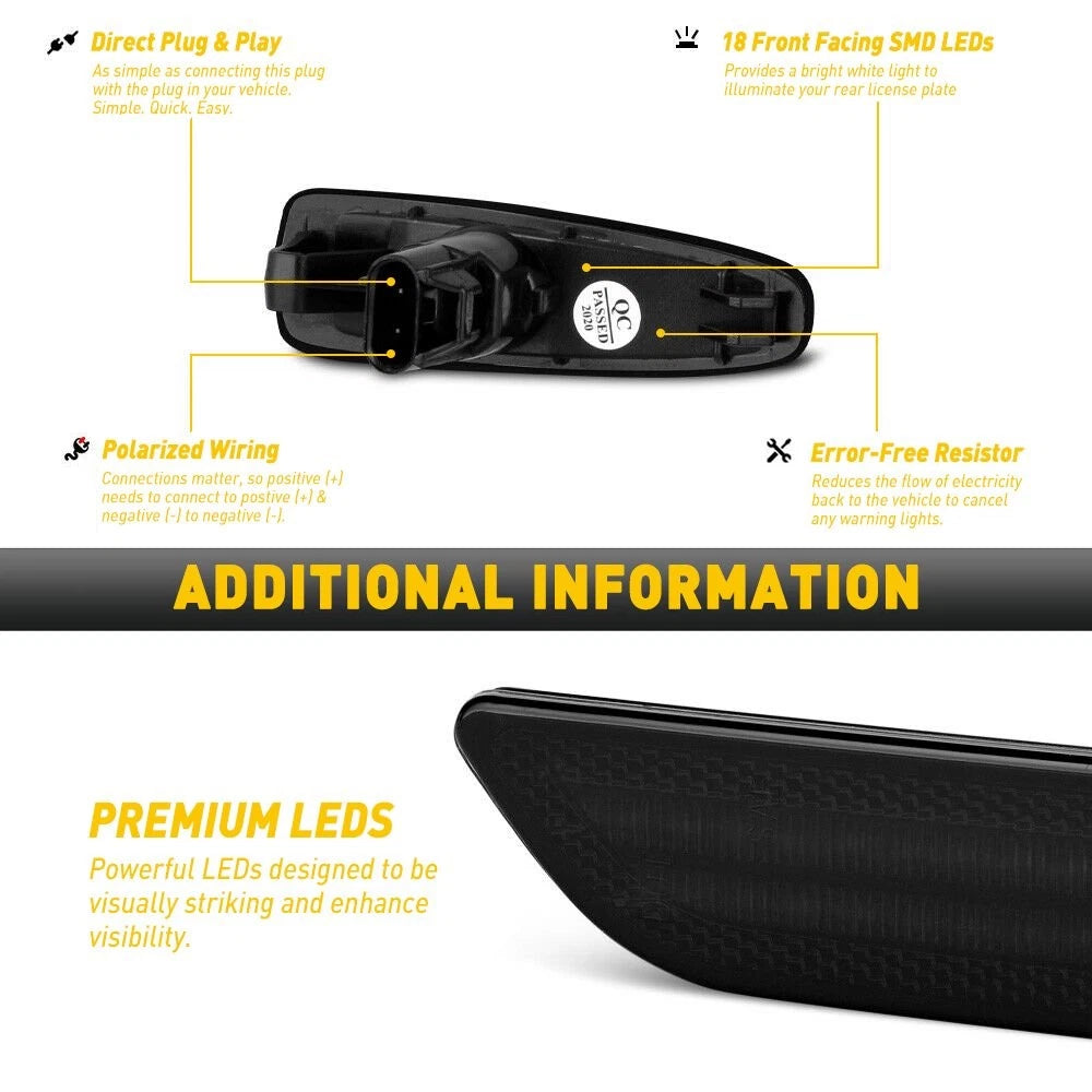 Sequential Smoked LED Side Marker Signal Turn Light for Mitsubishi Lancer EVO X (2008–2015)