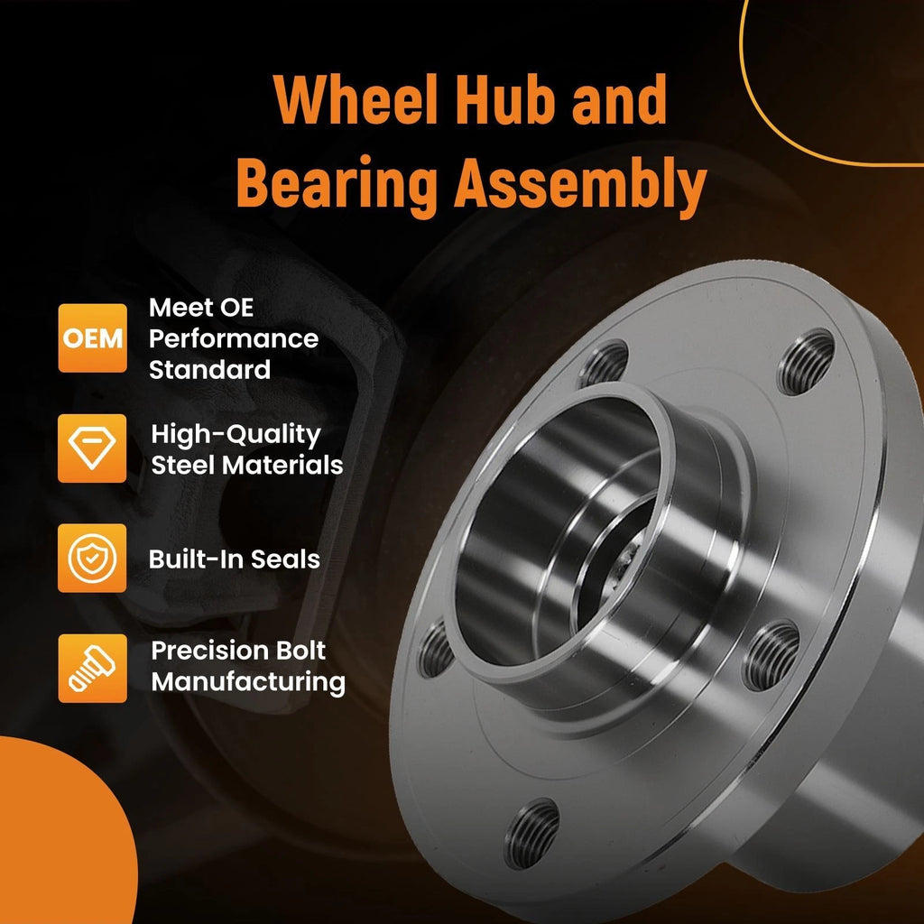Pair Front Wheel Hub Bearings for Volvo S60 V60 XC60 (2011-2018)