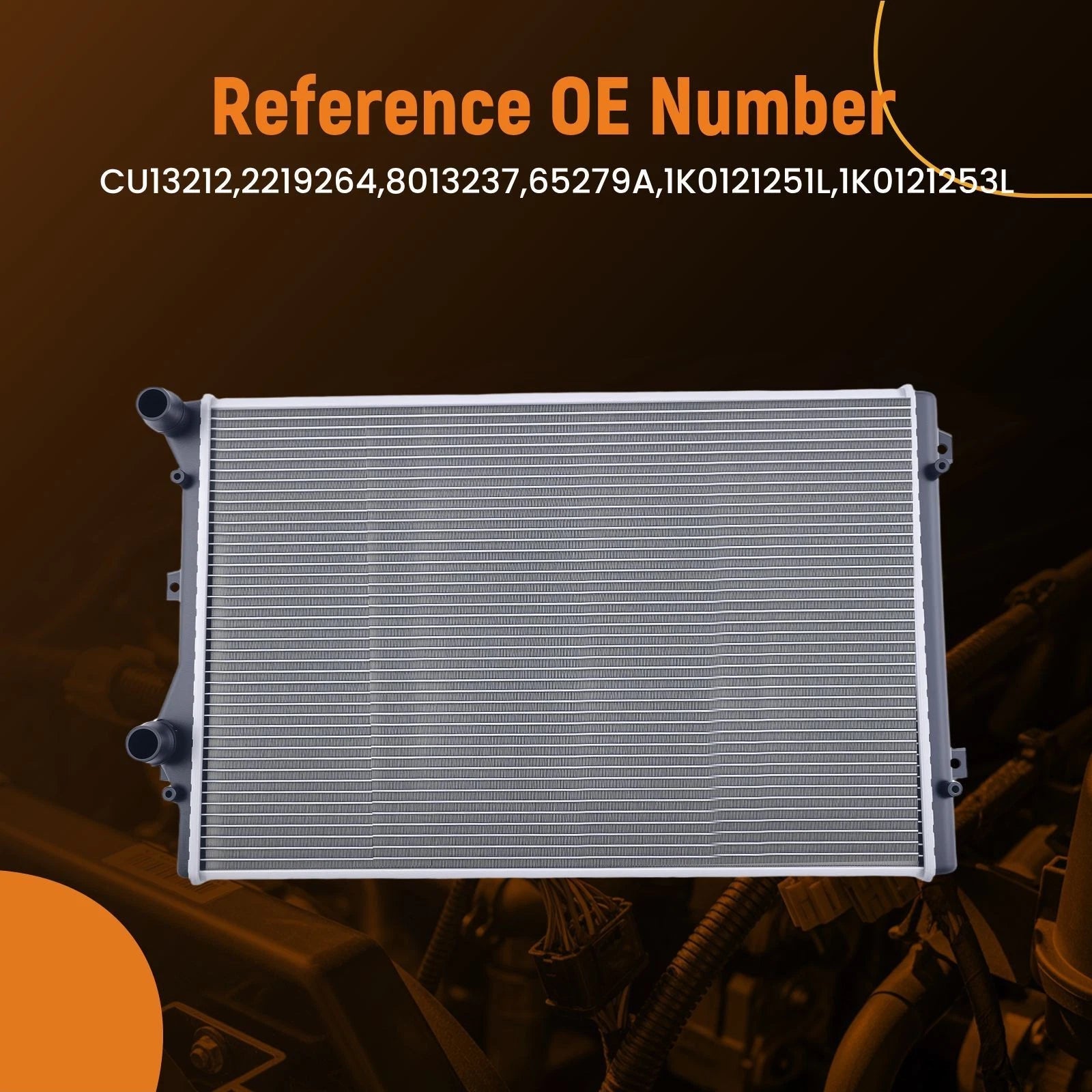 Coolant Radiator for Audi TT Quattro (2009–2015) Turbo