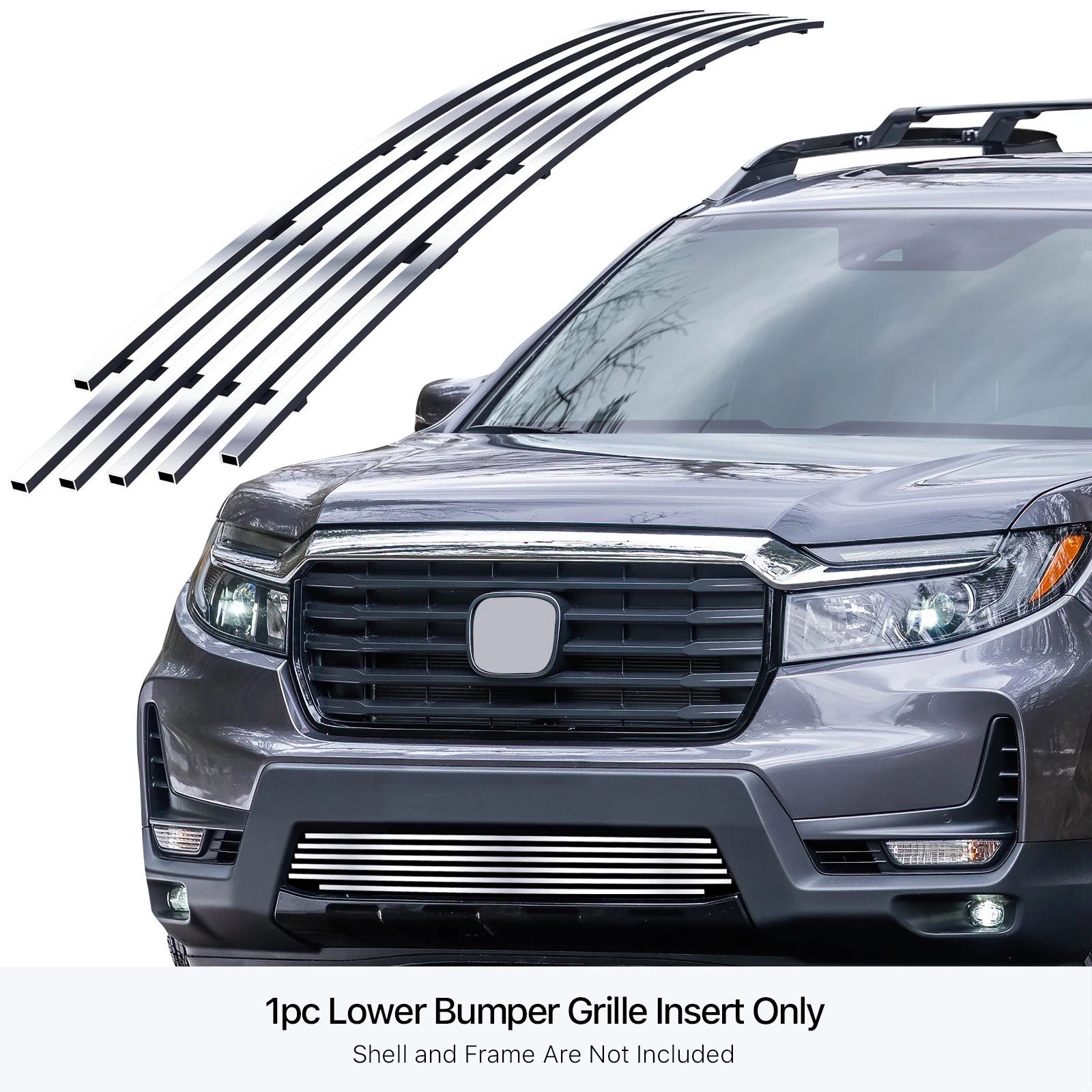 Stainless Chrome Billet Grille Insert for Honda Ridgeline (2021-2026)