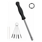 Set of 5 Jet Brushes with 4mm Hex Adjusting Tool for Comprehensive Maintenance