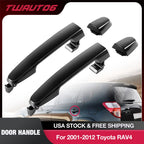 2X Exterior Door Handles for Toyota RAV4 (2001–2012) Black