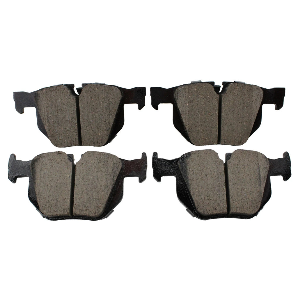 Set of 4 Rear Disc Brake Pads for BMW 525i 528i 528xi 530i 530xi (2001–2007) - Akebono Euro EUR1042