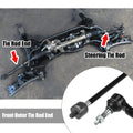 4 x Front Inner Outer Tie Rods for Dodge Challenger Charger (2011-2019)