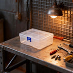 Small Parts Organizer Box with Lid for Nuts Screws Fishing Gear