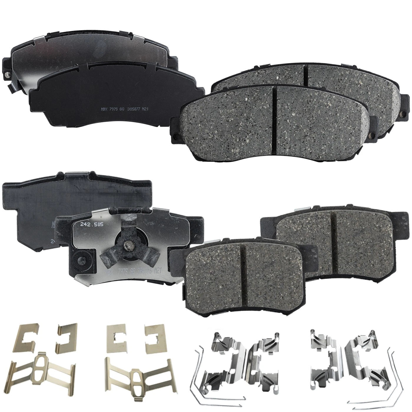 Ceramic Brake Pad Set for Honda Crosstour (2012–2015) AWD