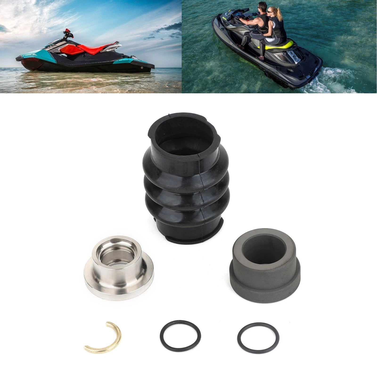 Carbon Seal Drive Line Rebuild Kit & Boot for Sea Doo 717 720 787 800 951