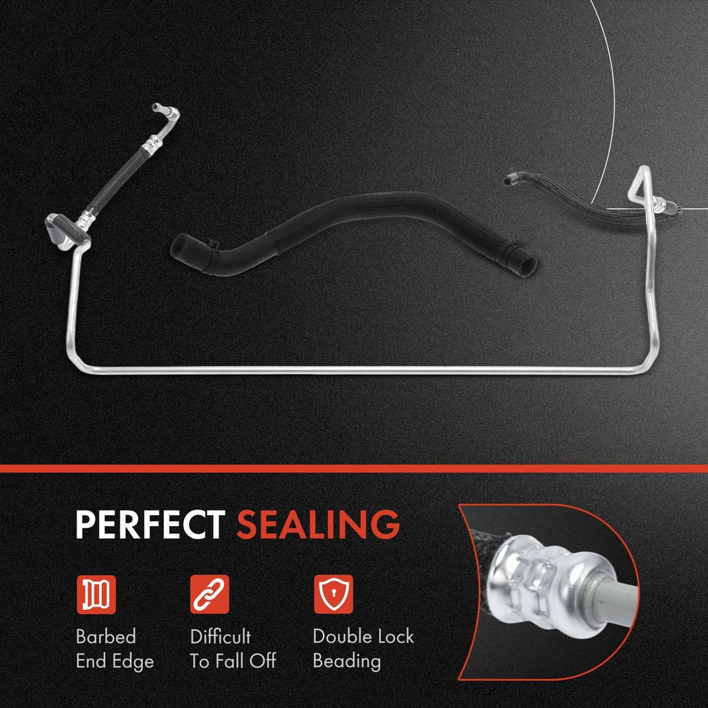 2X Power Steering Reservoir & Return Line Hose for Jeep Wrangler (2007–2011)