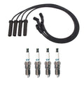 Denso 7mm Wire Set & 4 Iridium TT Spark Plugs for Chevy GMC Isuzu L4