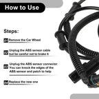 ABS Wheel Speed Sensor Kit for Dodge - 1 x Front Left/Right (2006-2010)