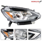 Halogen Headlight for Nissan Sentra (2016–2018) Chrome Housing Right