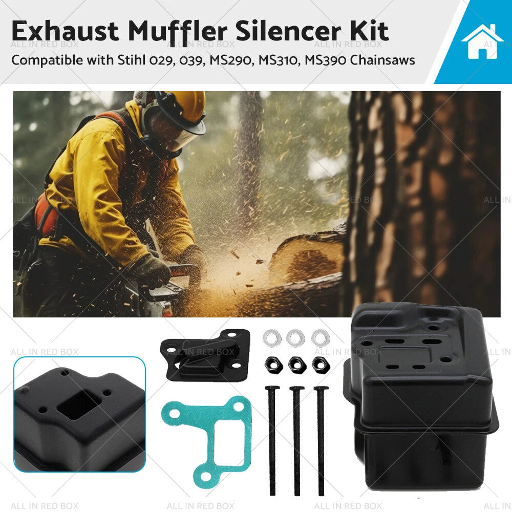 Exhaust Muffler Silencer for Stihl MS290 MS310 MS390 029 039 (2000–2023)