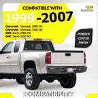 Rear Bumper Assembly for Chevrolet Silverado GMC Sierra 2500HD/3500HD (1999–2007)