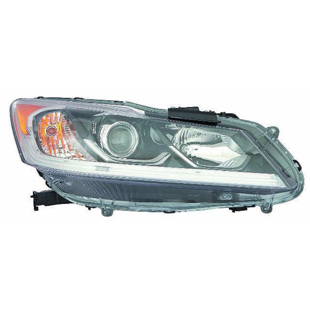 Replacement Passenger Halogen Headlight Assembly w/o LED Daytime Running Lights