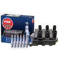Denso COP Ignition Coil & NGK 6 Iridium IX Spark Plugs for Ford Mazda