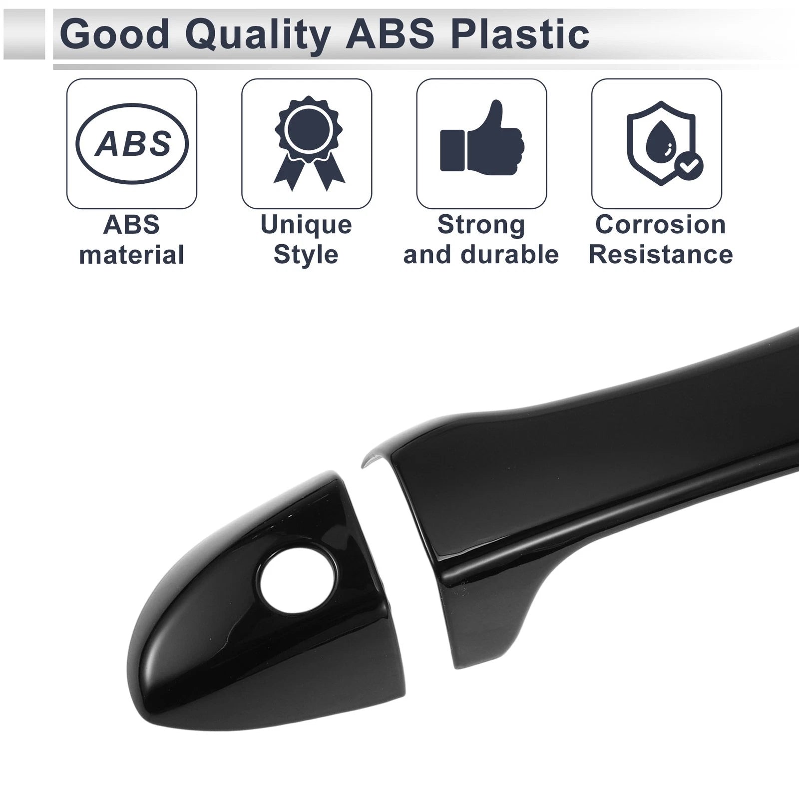 Door Handle Cover Trim for Toyota Corolla (2014–2019) Black