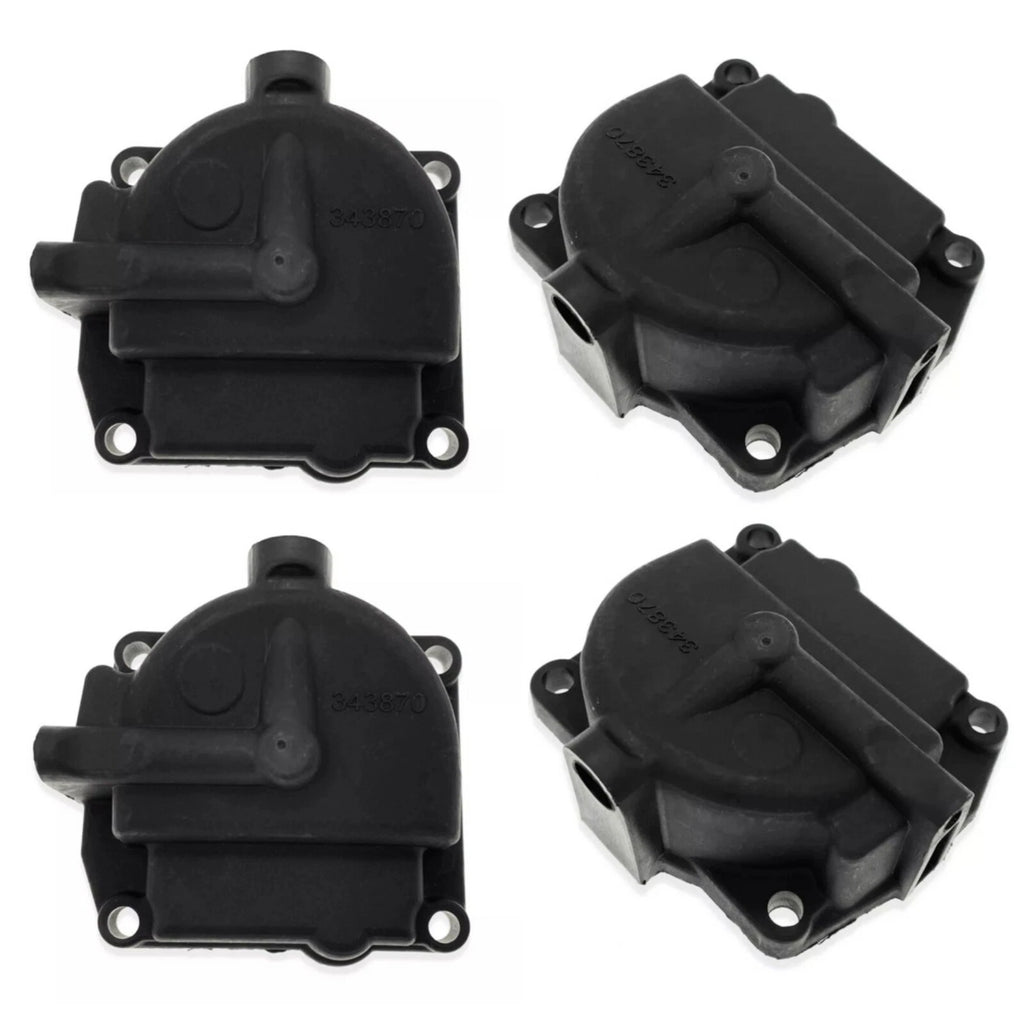 Chamber Assembly V4 V6 Carb Bowl Float for Johnson Evinrude (433000, 766418, 343870) 4X