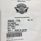 Oil Seal Retaining Ring for Harley-Davidson (1977–1977) 45842-77A