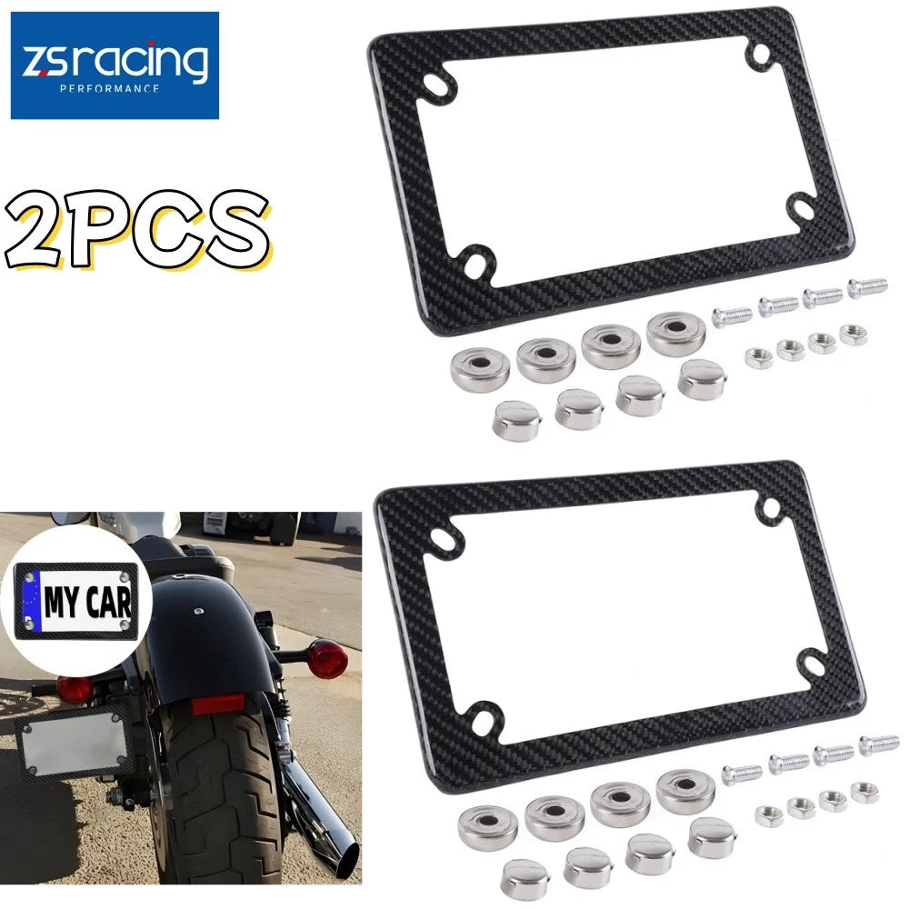 Carbon Fiber License Plate Frame for Motorcycle