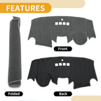 Dashboard Cover Mat for Ford Fiesta MK7 (2009–2017) Gray 1 Pc