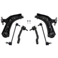 6PCS Front Lower Control Arm Set w/Tie Rod End for Nissan Rogue (2014–2021)